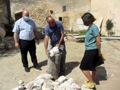 Finalitzen els treballs de restauració del mur de l’antic cementiri d’Altafulla