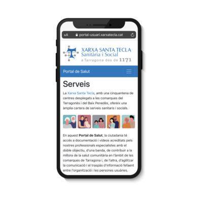La web de la Xarxa Santa Tecla incorpora el nou Portal de Salut per a la ciutadania
