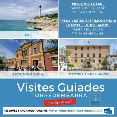 Tornen les visites guiades d’estiu al Castell i Nucli antic i al patrimoni indià de Torredembarra