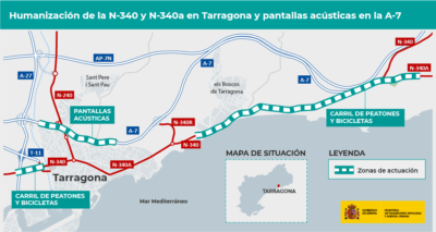 Aprovat el projecte de traçat d’un carril bici en l’antiga carretera N-340 entre Tarragona i Altafulla