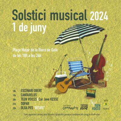 L’1 de juny la Riera de Gaià acull el Solstici musical