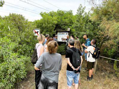 Bona acollida a les visites guiades d’educació ambiental pel Sender Blau