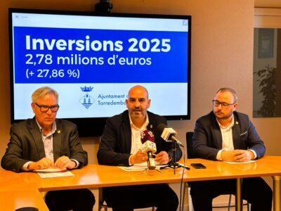 Torredembarra presenta un pressupost que augmenta gairebé un 6% respecte al 2024